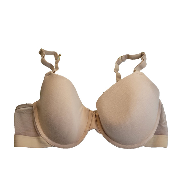 Lively Underwire T-Shirt Bra Tan Full Coverage Mesh Adjustable Straps Size 36C - Picture 1 of 10